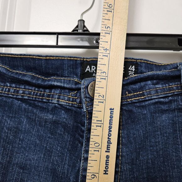 ARKETYPE Jeans Men's 44/32 (41x30) Blue Straight Leg Distressed GUC - Picture 5 of 8